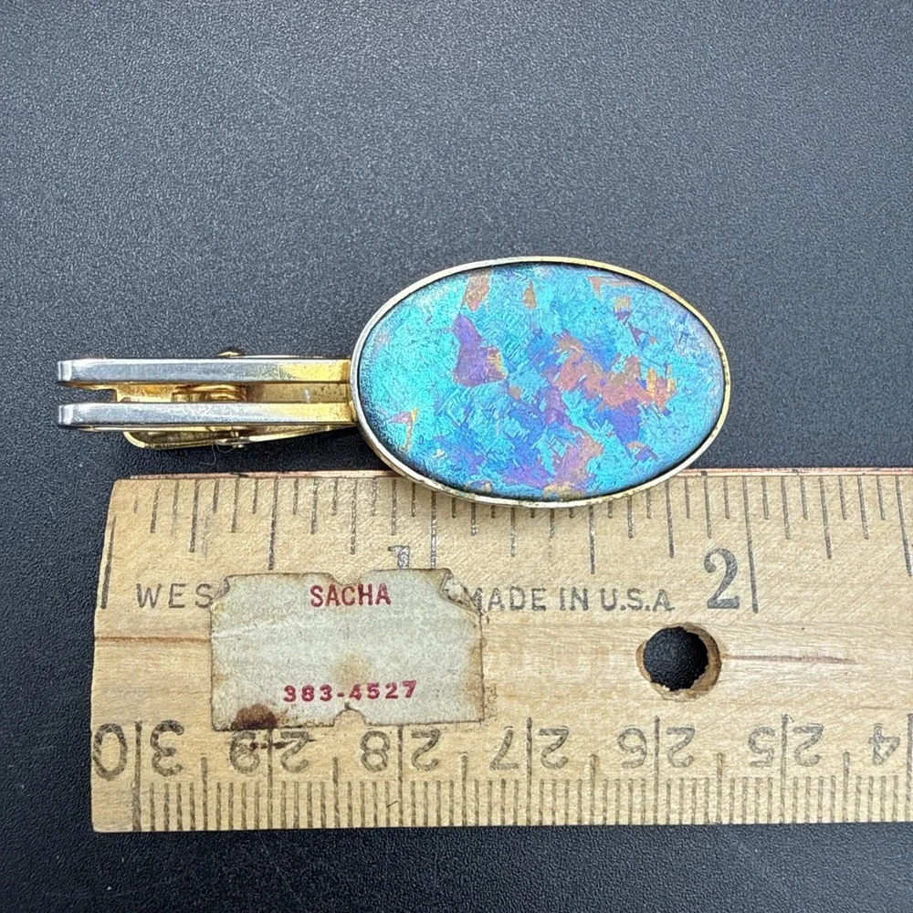 Vintage KOBE TITANIUM Tie Clip Bar Kobelco Corporate Promo